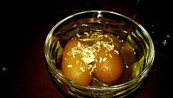 Gulab jamun dessert